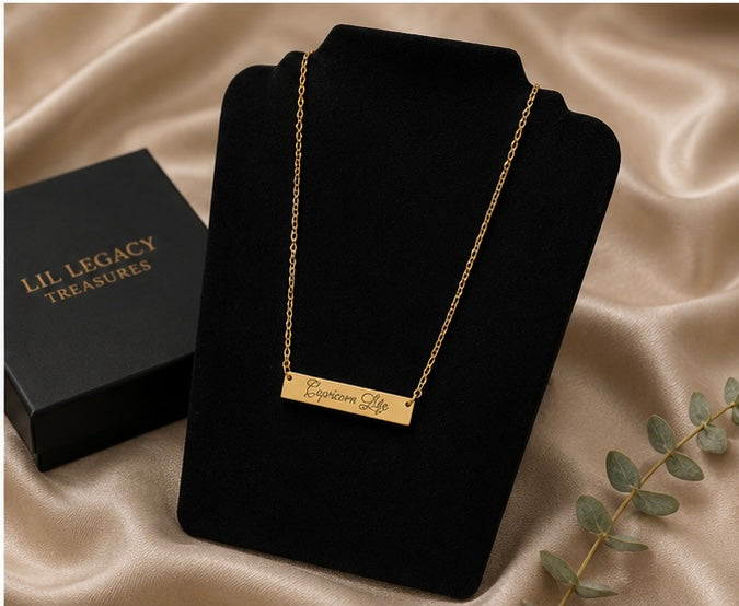 Legacy Luxe Personalized Bar Necklace