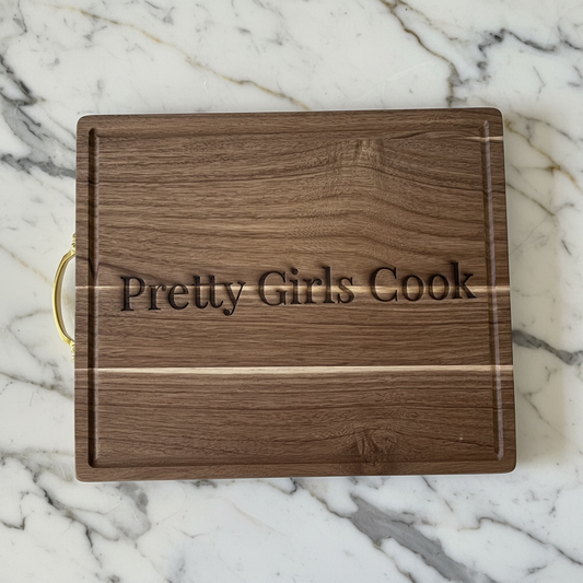 Pretty Girls Cook Cutting Board & Serving Tray