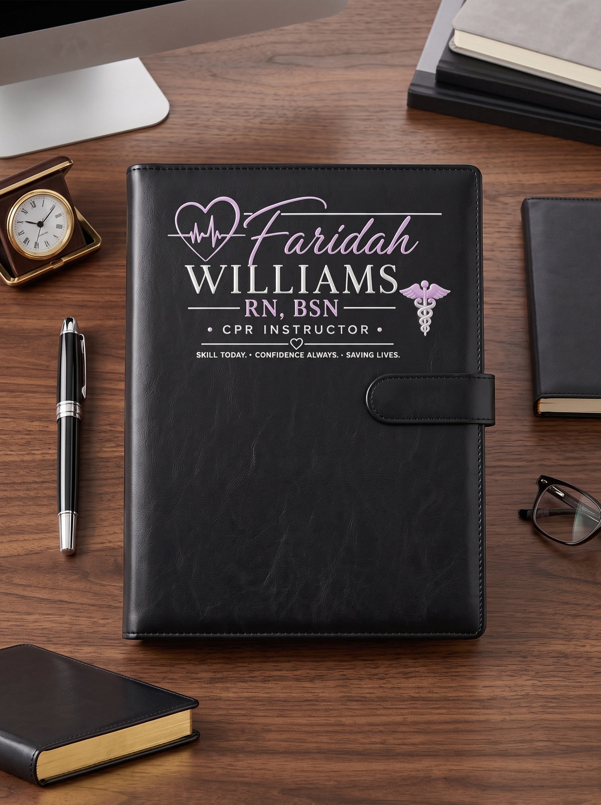 Custom Professional Padfolio | Raised 3D Personalization