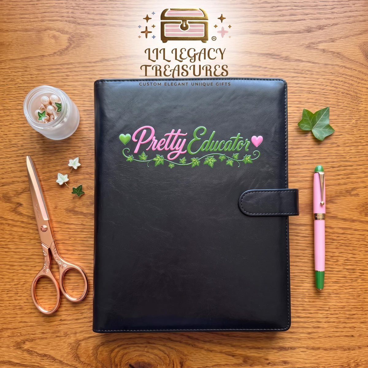 Custom Professional Padfolio | Raised 3D Personalization