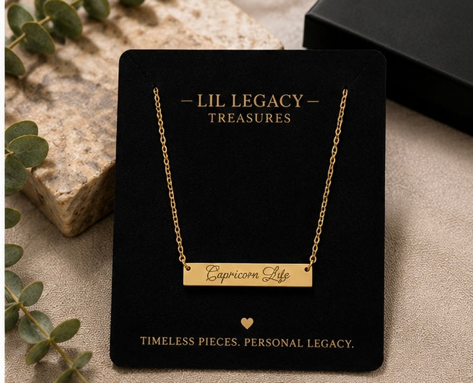 Legacy Luxe Personalized Bar Necklace