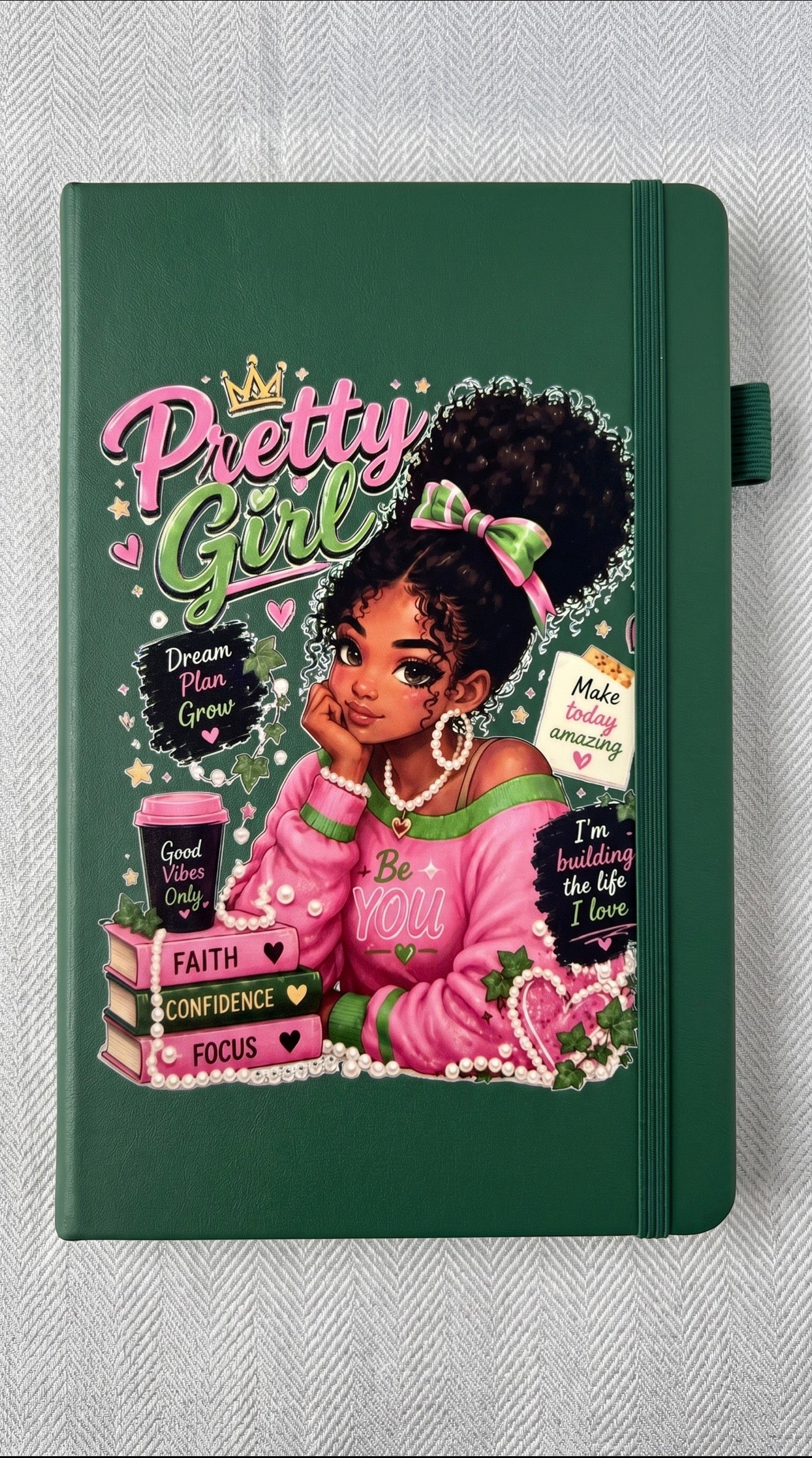 Pretty Girl Journal | Inspirational Hardcover Journal for Women & Girls