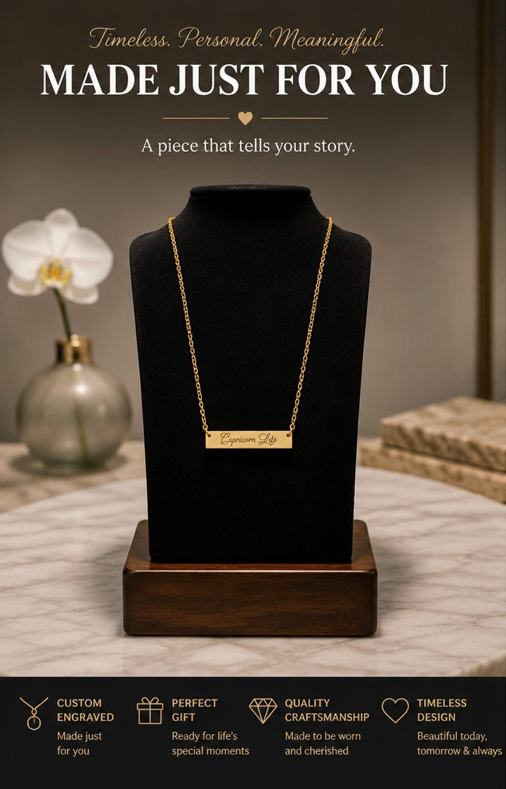 Legacy Luxe Personalized Bar Necklace