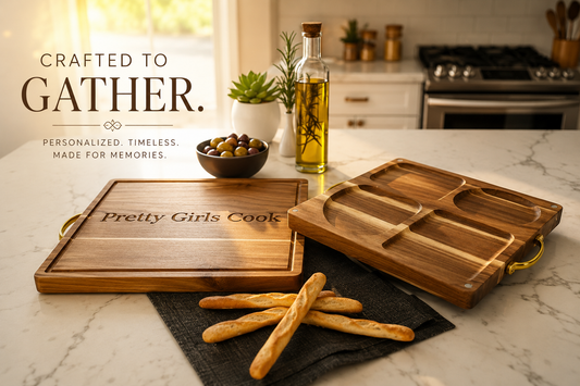 Legacy Luxe Personalized  Cutting Board & Serving Tray