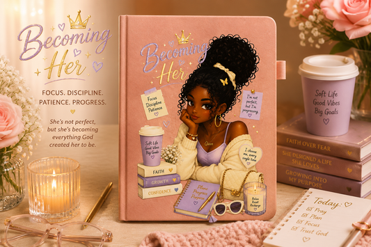 Becoming Her Journal | Inspirational Hardcover Journal for Women
