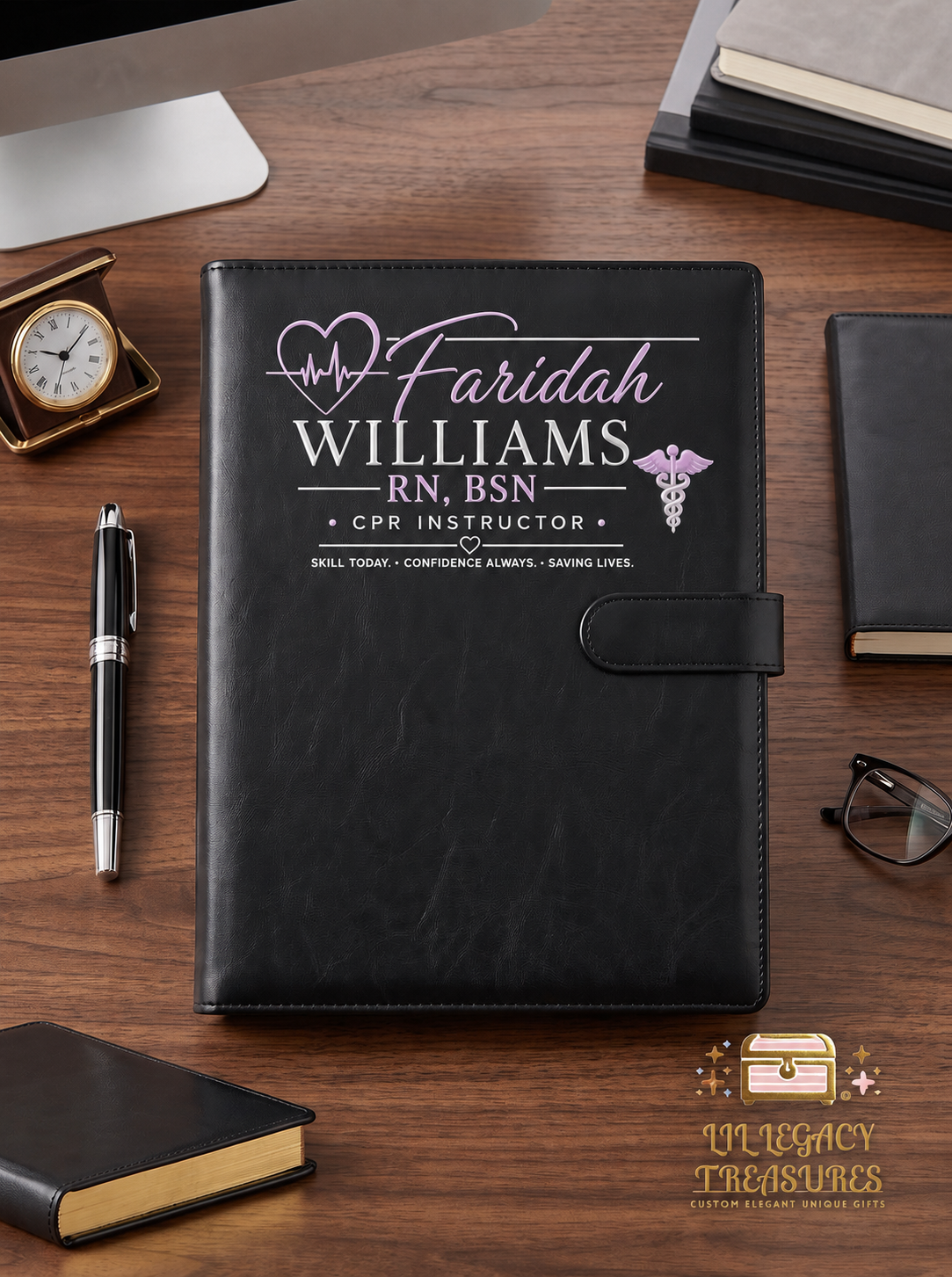 Custom Professional Padfolio | Raised 3D Personalization