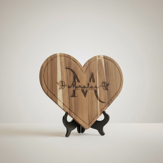 Personalized Heart Charcuterie Board