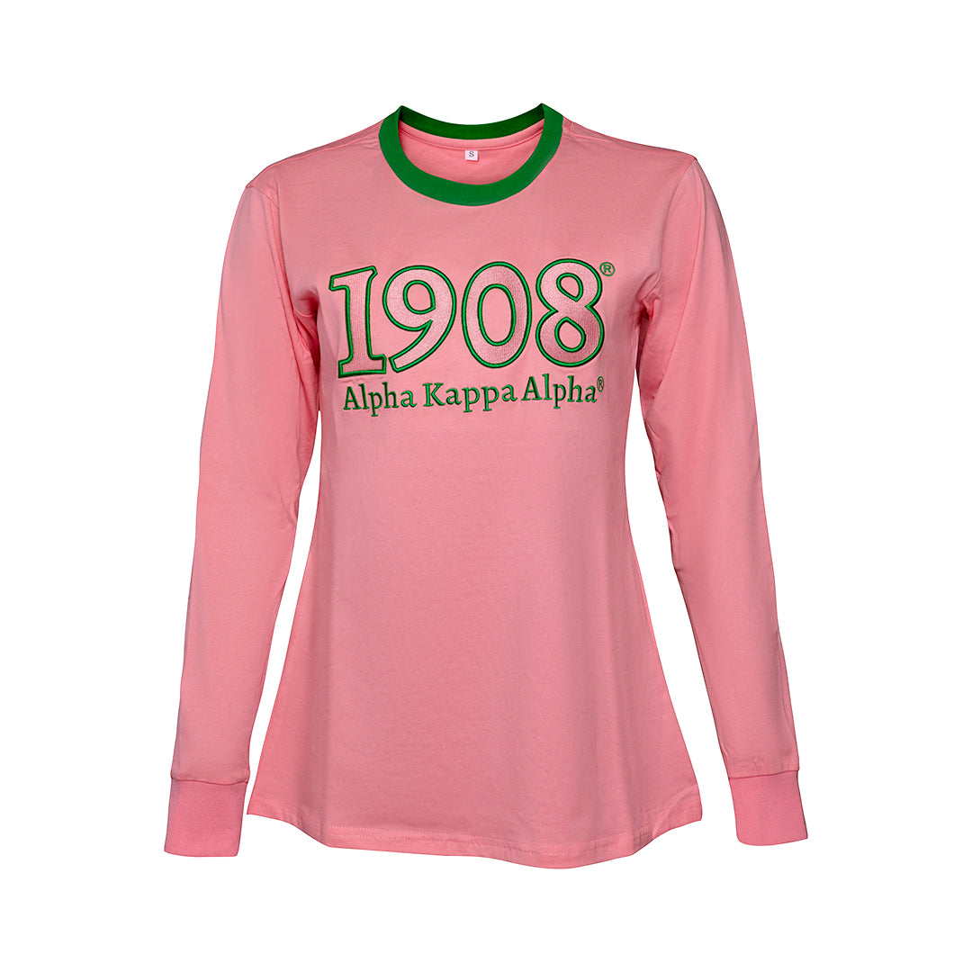Pre-Sale Cotton Long-Sleeve Shirt - Alpha Kappa Alpha